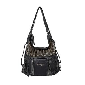 Wrangler Stone Wash Studded Hobo/Backpack NWOT Concealed Carry Purse